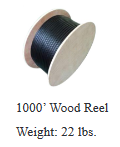 5EOUTG244RB - Cat5E Gel-Filled Direct Burial Cable, UTP, PE Ratedm 24AWG/4PR, 350MHz, 1000' Wood Reel, Black - Image 3