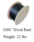 5EOUTW244RB - Cat5E Direct Burial Cable, UTP, 4PR, 24AWG, 350MHz,Waterblock Tape, 1000' Wood Reel, Black - Image 3