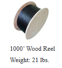 1000' Wood Reel used by 5EOUTA244RB